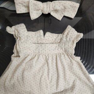 Baby Gap 3-6 month girl top and bow